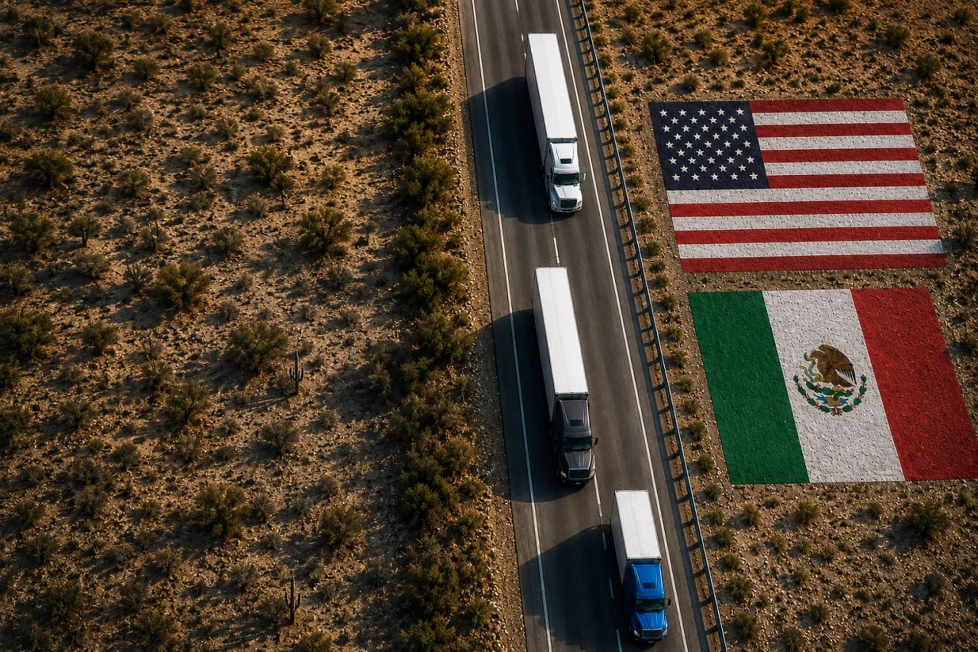 Изображение для статьи: Cross-Border Freight Between the U.S. and Mexico: Why Door-to-Door Service Matters